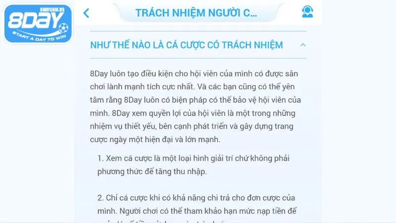 chơi có trách nhiệm 3 Cá cược có trách nhiệm, không sa đà quá mức