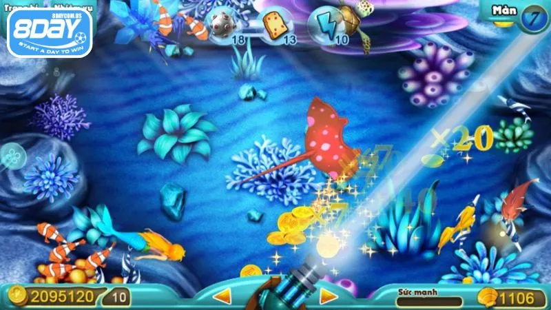 Siêu Cá Thủ - Game bắn cá đỉnh cao, săn boss rinh quà khủng 5 Chơi game nhanh chóng tại nhà cái cá cược 8Day