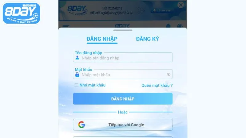 Đăng nhập 8Day - Hướng dẫn đăng nhập nhanh, an toàn, dễ hiểu 2 Đăng nhập 8Day dễ dàng và nhanh chóng trên máy tính