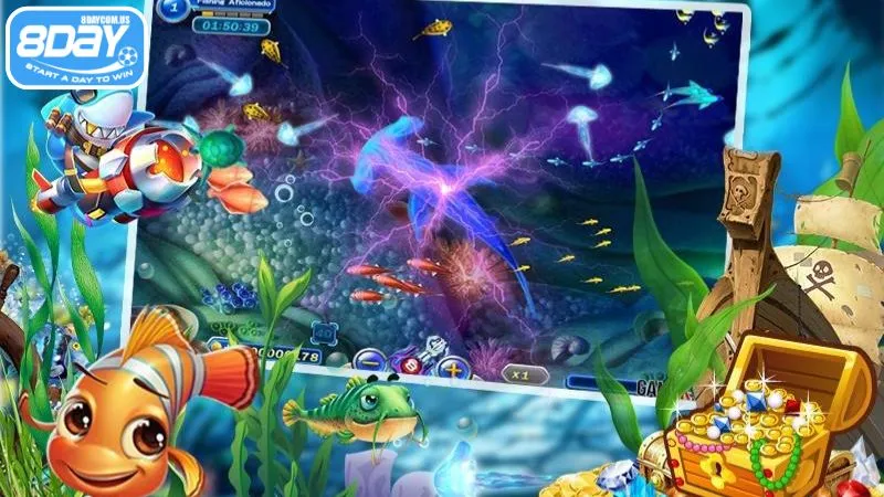 Kinh nghiệm săn cá hiệu quả khi chơi Bắn Cá 3D 8Day 2 Game bắn cá 3D với cơ chế trả thưởng cực hấp dẫn