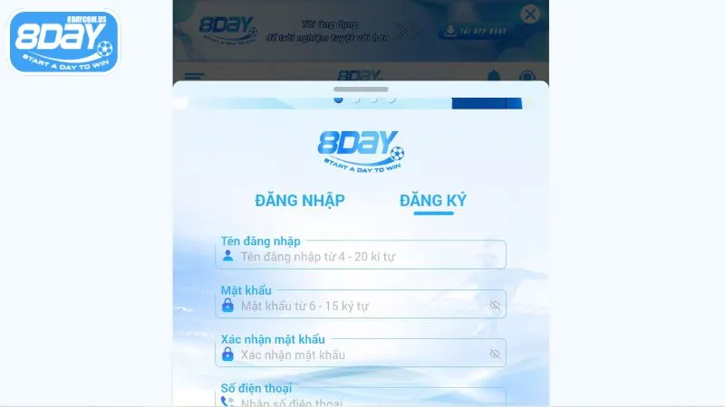 Đăng ký 8Day - Nhận ngay ưu đãi độc quyền HOT cho tân thủ 3 Người chơi cần tuân thủ điều kiện đăng ký tại 8Day