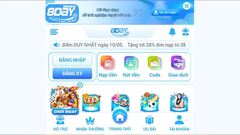 Đăng nhập 8Day - Hướng dẫn đăng nhập nhanh, an toàn, dễ hiểu 4 Người chơi chọn đường link uy tín khi đăng nhập tại 8Day