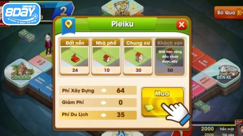 Cờ tỷ phú - Trải nghiệm game giải trí đỉnh cao tại 8Day 3 Người chơi tuân thủ quy tắc và các hành động trong game