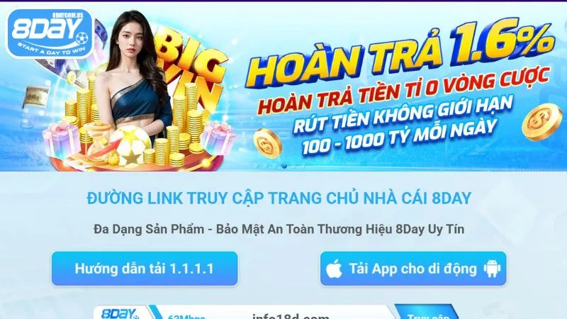 giới thiệu 2 Nhà cái cá cược 8Day được đánh giá cao