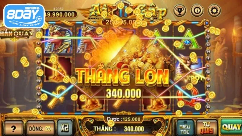 Nổ hũ Thần Tài VIP 8Day - Bùng nổ vận may, trúng lớn mỗi ngày 4 Slot Thần Tài VIP có cách chơi đơn giản, dễ hiểu
